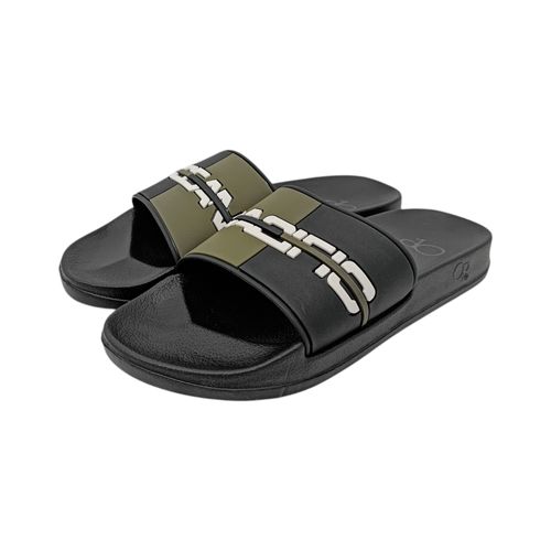 Sandalias de playa bicolor con estilo tipo slide para hombre