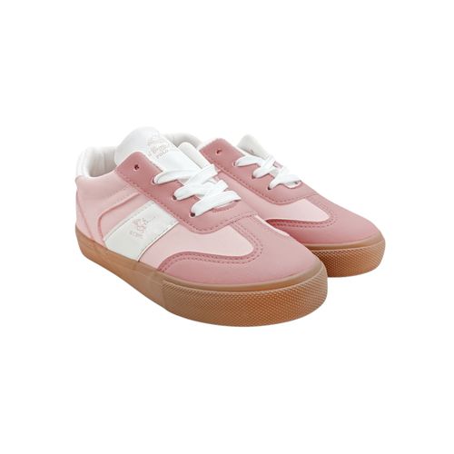 Sneakers color rosa diseño con textura para niña