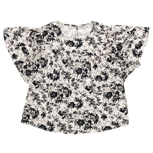 Blusa estilo casual en bicolor de cuello redondo para mujer