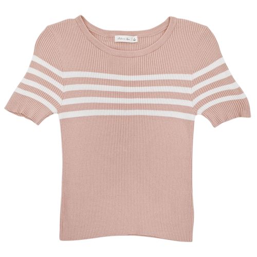 Blusa color rosa casual de estilo ajustada para mujer