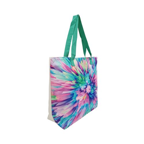 Bolso de playa en multicolor con diseño estampado para mujer