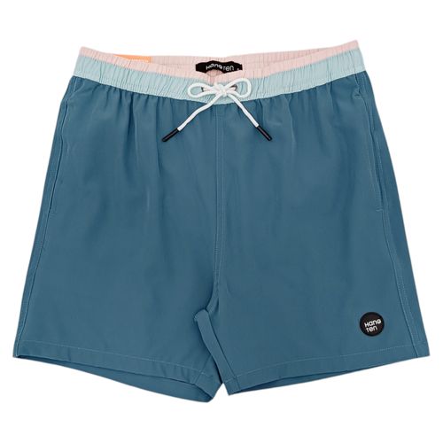 Calzoneta de baño ajustable color azul para hombre