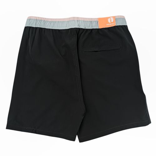 Calzoneta de baño ajustable color negro para hombre