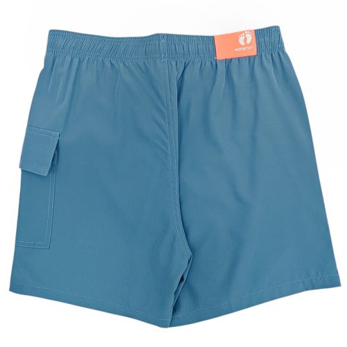 Calzoneta de baño con diseño sólido color azul para hombre