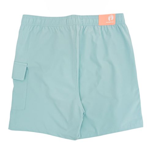 Calzoneta de baño con diseño sólido color celeste para hombre