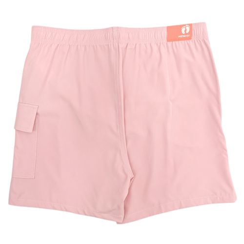 Calzoneta de baño con diseño sólido color rosa para hombre