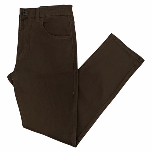 Pantalón straight fit color camel para hombre