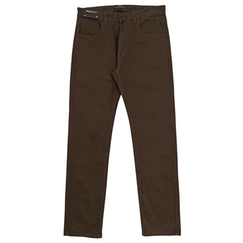 Pantalón straight fit color camel para hombre