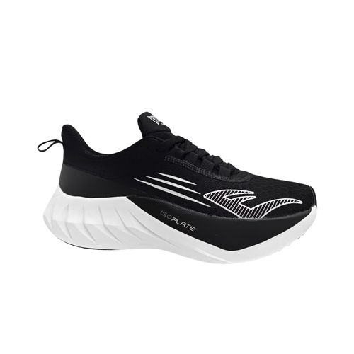 Sneakers Everlast deportivos color negro con suela blanca para mujer