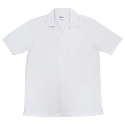 Camisa color blanco de mangas cortas para hombre
