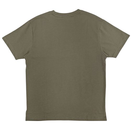 Camiseta color verde con diseño estampado y cuello redondo para hombre