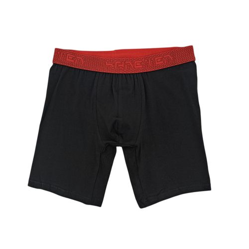 Bóxer color negro con diseño sólido para hombre