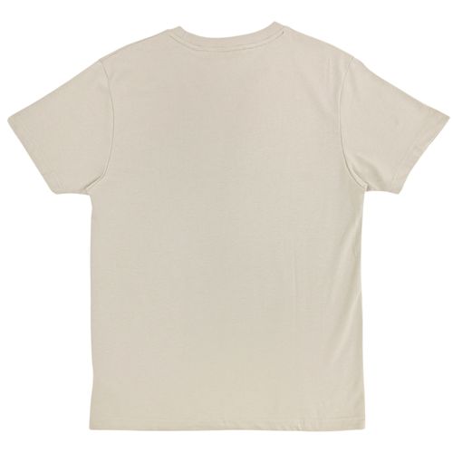 Camiseta para hombre color beige de cuello redondo para hombre