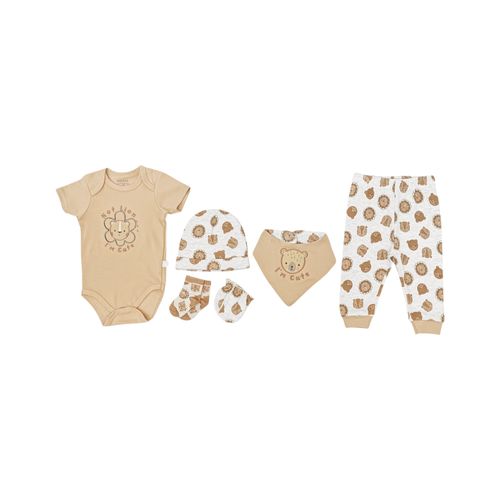 Set de regalo en bicolor con estampado para bebé niño