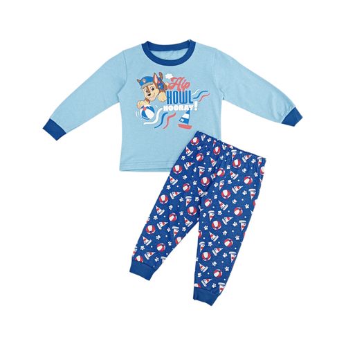 Pijama de pantalón en bicolor con estampado de Paw Patrol para niño