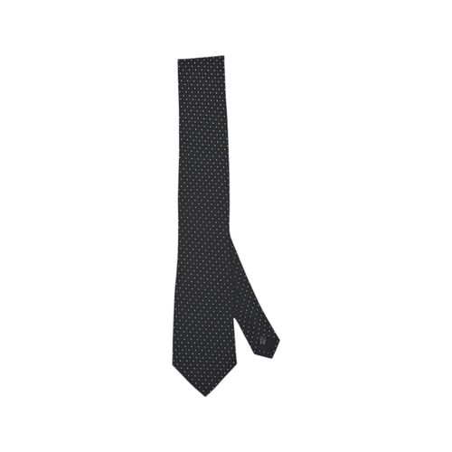 Corbata color negro clásica para hombre