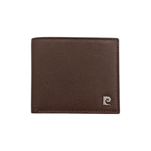 Billetera bifold Pierre Cardin en color café para hombre