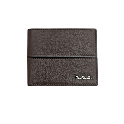 Billetera bifold Pierre Cardin en color café para hombre