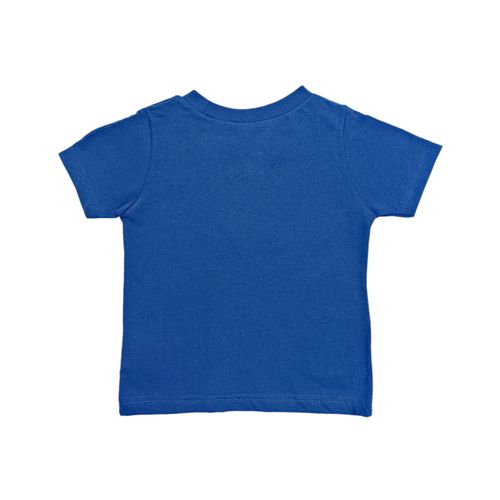 Camiseta color azul de cuello redondo con estampado de Bluey para niño