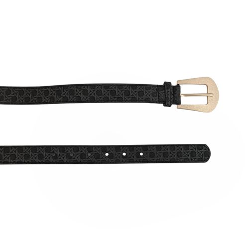 Cincho color negro diseño con textura para mujer