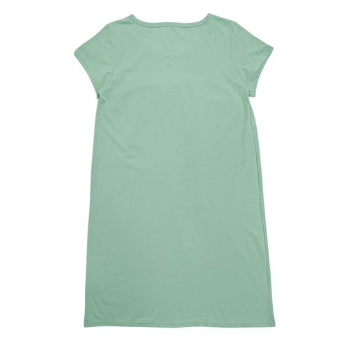 Camisón color verde de mangas cortas para mujer