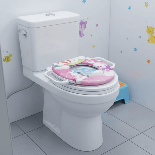 Asiento de baño entrenador color rosa