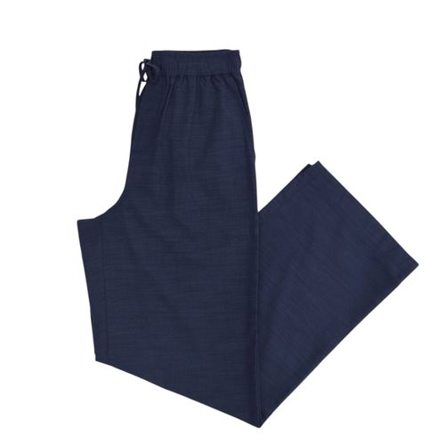 Pantalón casual fluido color azul para mujer