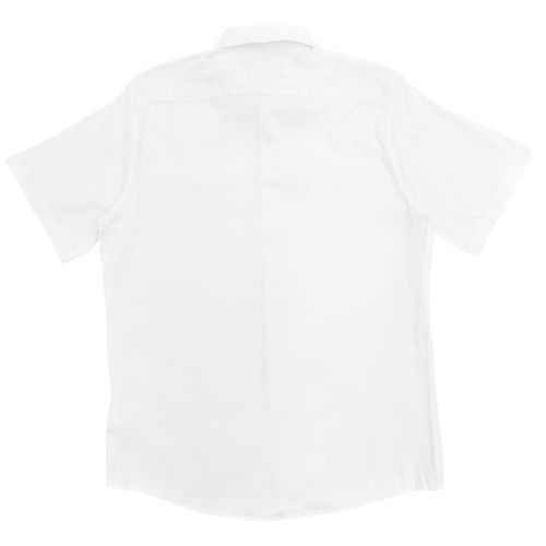Camisa casual color blanco de mangas cortas para hombre
