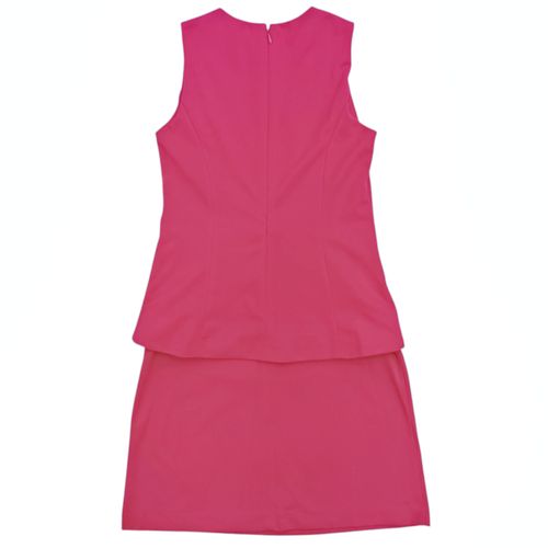 Vestido con vuelo color fucsia tipo blazer para mujer