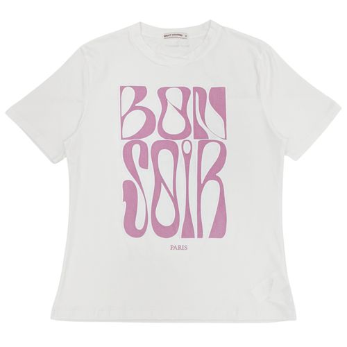 Camiseta color blanco con mangas cortas para mujer