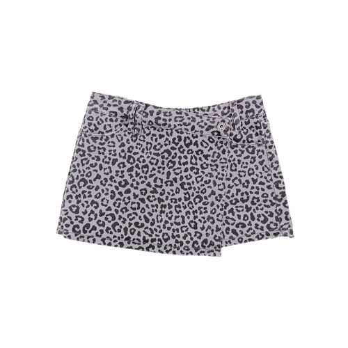 Falda short color gris lavanda diseño animal pronto para niña