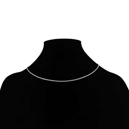 Cadena delgada en color plateado para mujer