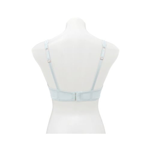 Brasier color azul pastel con diseño de encaje en tirantes para mujer
