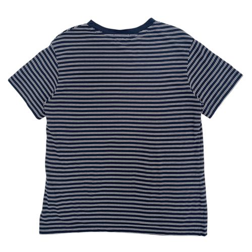 Camiseta color navy de cuello redondo y mangas cortas para mujer
