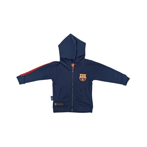Sudadera color navy con cierre de zíper para bebé niño