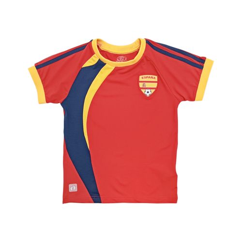 Camiseta deportiva de España color roja para niño