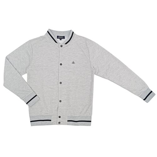 Chaqueta casual color gris diseño con textura y mangas cortas para hombre