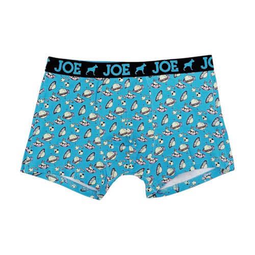 Bóxer color celeste con cintura elástica para niño