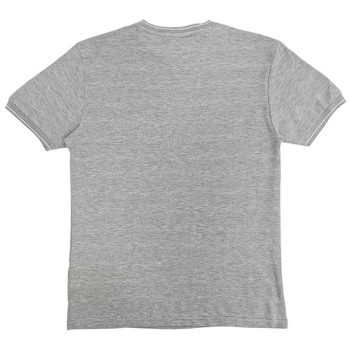 Camiseta color azul con detalle de cuello redondo para mujer