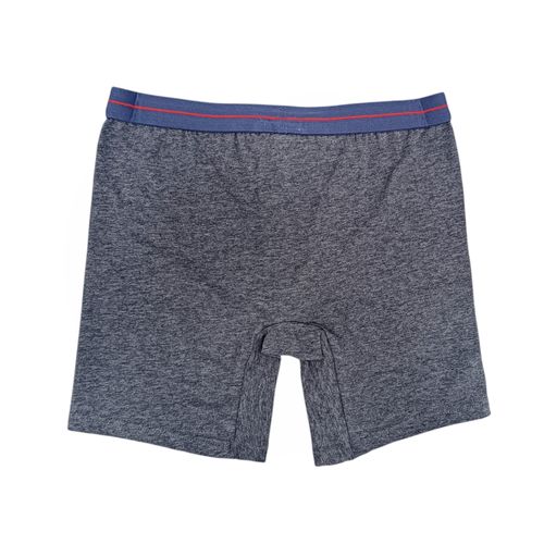 Bóxer color gris con pretina elástica azul para niño