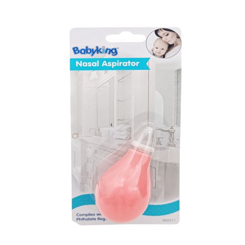 Aspirador nasal color rosa para bebé