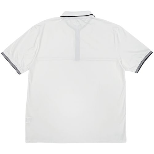 Camisa tipo Polo color blanco con rayas para hombre