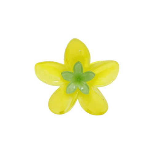 Gancho para cabello color amarillo con diseño de flor para mujer