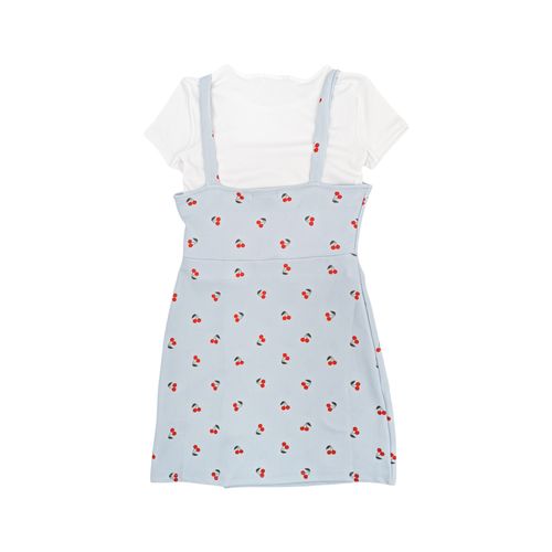 Conjunto de jumper en bicolor con diseño estampado  para niña