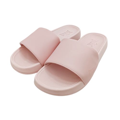 Sandalias tipo slide color rosa para mujer