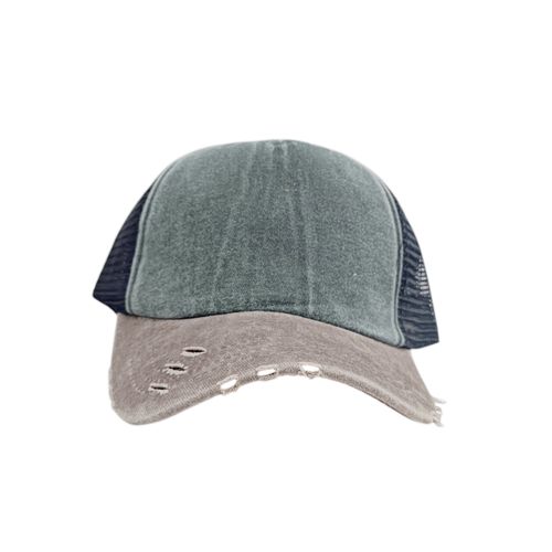 Gorra tipo trucker en bicolor para hombre