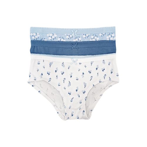 Set de 3 panties multicolor con diseño infantil para niña