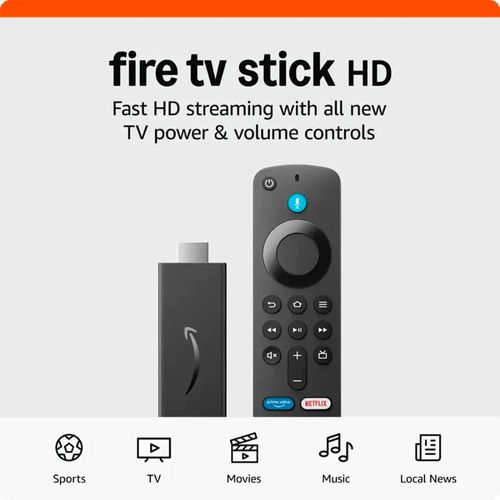 Reproductor Amazon Fire TV Stick HD con control remoto por voz