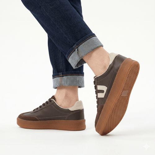 Sneakers color café Urban para mujer