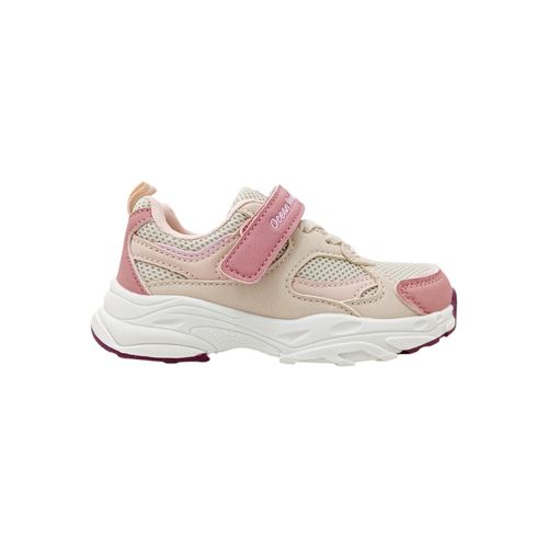 Sneakers deportivos color ivory con ajuste de velcro para niño
